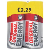 Euro Shopper Original Energy Drink 4 x 250ml (Case of 6)  Adomoo
